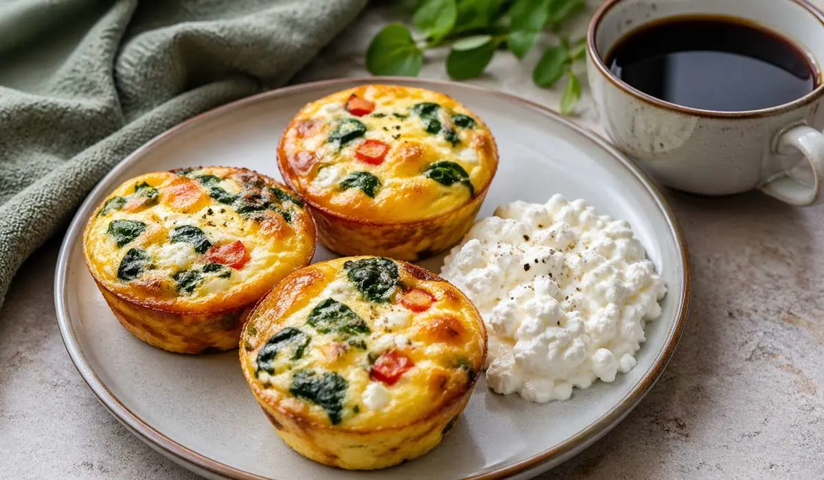 High Protein Egg Muffins with Cottage Cheese Recipe